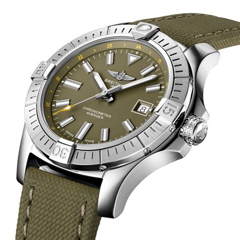 breitling avenger 43 green|breitling avenger 43 review.